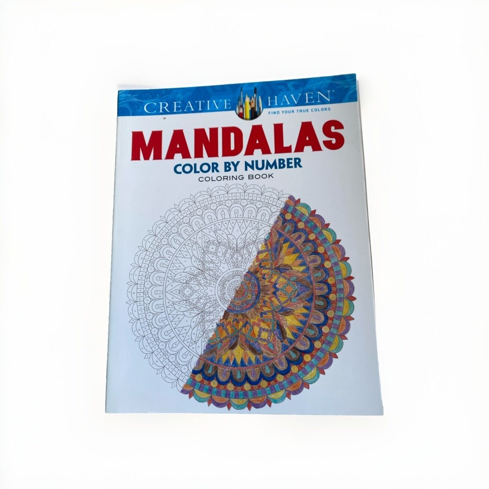 Creative Haven Mandalas Color by Number Coloring‎ Book (Paperback or Softback)